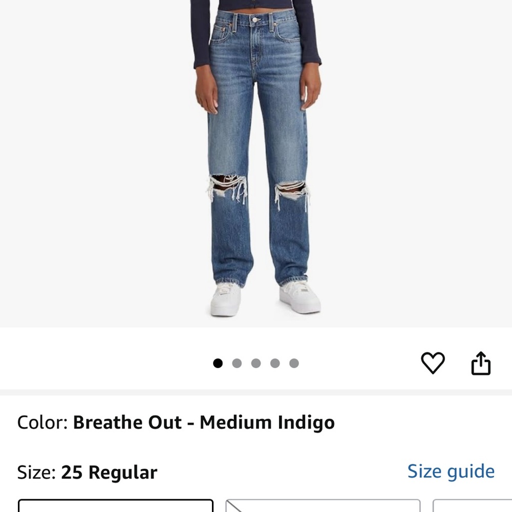 Women's Levis low pro Medium Indigo Jeans